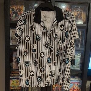 Brand New Nightmare Before Christmas Themed Ladies Pajama Shorts Set
